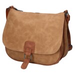 Trendy dámská koženková crossbody kabelka Ulipa, béžová