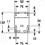 HANSA - Matrix Montážní úhel - sada 44050100