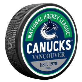 Mustang Puk Vancouver Canucks NHL Block Textured Puck