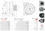 Alternátor AUDI A1 (8X), A3 (8L/8P) a TT (8N) 1.4–3.2 Benzin