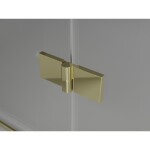 MEXEN/S - Mist H Duo sprchový kout dveře křídlové 70 x 80, transparent, zlato - 8A5-080L-070P-50-00 8A5-070L-080P-50-00