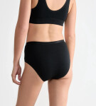 Dámské kalhotky GO Daily Cotton Midi 3P - BLACK - černé 0004 - SLOGGI BLACK XL