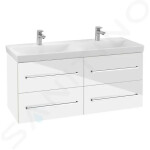 VILLEROY & BOCH - Avento Umyvadlová skříňka, 1180x514x452 mm, 4 zásuvky, Crystal White A89300B4