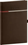 NOTIQUE Týdenní diář Tomy 2026, hnědo-červený, 15 x 21 cm (PGD-TA5TO-6566)
