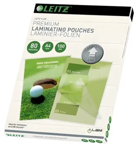 Leitz Laminovací kapsy / A3 / 80 mic / lesklé / UDT / 100 ks (74850000)