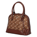 Stylová kufříková kabelka Saskie, světle hnědá