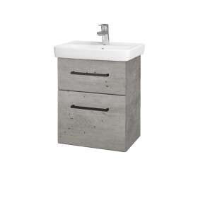 Dřevojas - Umyvadlová skříňka GO SZZ2 50 - D01 Beton / Úchytka T06 / D01 Beton 148058H