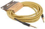 Cascha Professional Line Guitar Cable Straight Tweed Natural 6 m