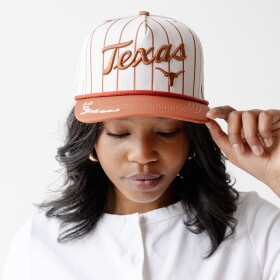 Gameday Social Dámská kšiltovka Texas Longhorns NCAA Pinstripe Script Five-Panel Rope Adjustable