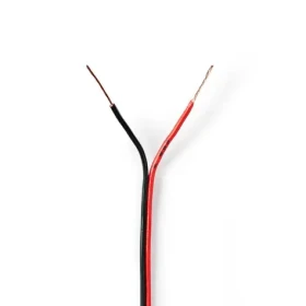 Nedis Repro kabel 2x 0.35 mm2 černá-červená / CCA / 100.0 m / Kulatý / PVC (CAGW0350BK1000)