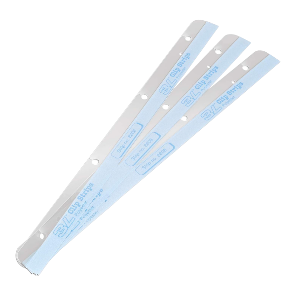 Djois samolepicí závěsné lišty s euroděrováním, 295 mm, transparentní, 25 ks