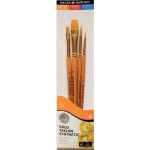 Štětce Daler Rowney Simply syntetické krátké, sada 4 ks