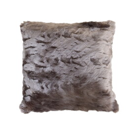 Chic Antique Polštář z umělé kožešiny Antique Chocolate 50 x 50 cm, hnědá barva, textil