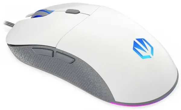 Endorfy GEM bílá / optická / drátová / herní / 8000 dpi / PMW3325 / 6 tlačítek / RGB / Kailh GM4.0 / USB / 1.8m (EY6A012)