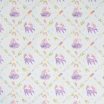Bella Rose Balicí papír s jednorožci – 5 m, fialová barva, papír