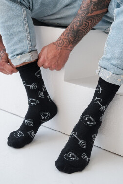 Milena Avangard 0125-110 Tělovýchovné ponožky 39-46 černá 39-42