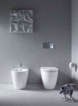 DURAVIT - ME by Starck Stojící WC, zadní odpad, s WonderGliss, alpská bílá 21690900001