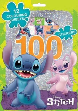 Lilo Stitch - 100 samolepek s omalovánkovými listy