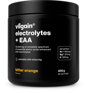 Vilgain Elektrolyty + EAA – hořký pomeranč 400 g