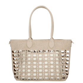 Moderní dámská kabelka na rameno Margita, krémová