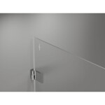 MEXEN/S - Lunar-B L sprchový kout dveře křídlové levá 100 x 80, transparent, chrom 832L-100-080-01-00-L
