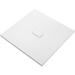 CERANO - Sprchová vanička čtvercová FlexiCut - SMC/minerální kompozit - upravitelná - bílá matná - 100x100x3 CER-666055