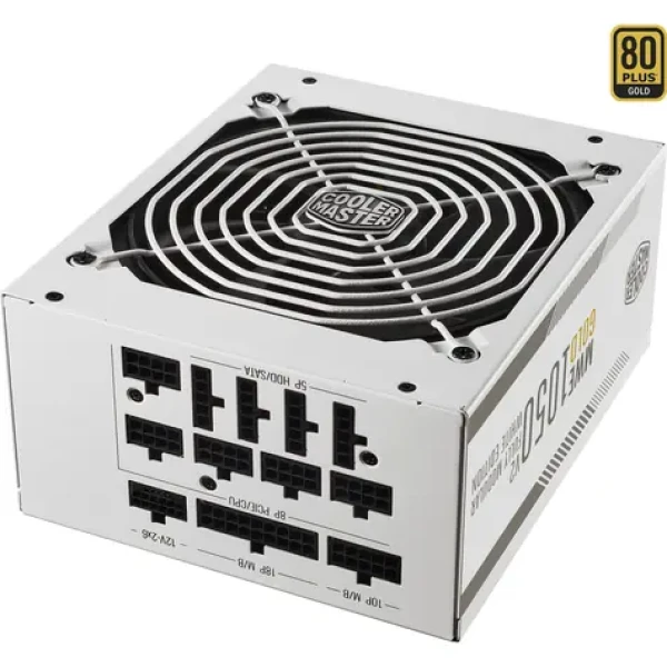 Cooler Master MWE 1050 V2 (ATX 3.1) bílá / ATX / 1050W / aktivní PFC / 140mm / 80 PLUS Gold / modulární (MPE-A501-AFCAG-3EGEU)