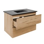 Koupelnová skříňka 2 zásuvková s umyvadlem SAT B-Way 79x50x45 cm dub mat BWAY280OAKU4B BWAY280OAKU4B