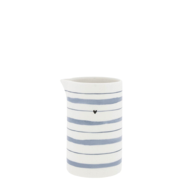 Bastion Collections Keramický džbánek Watercolour Blue Stripes 250 ml, modrá barva, keramika