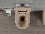 MEXEN - Lena Závěsná WC mísa včetně sedátka s slow-slim, duroplast, cappuccino mat 30724064