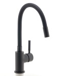NOVASERVIS - Dřezová stojánková baterie s elastickým ramenem, černá 70710,5
