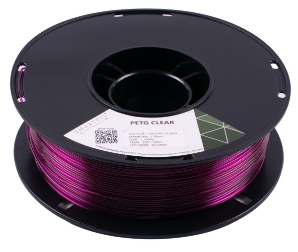 PETG CLEAR filament Orchid Glass 1,75 mm Smartfil 1 kg