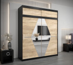 Šatní skříň Abi Bo s nástavcem Barva korpusu: Dub artisan, Rozměry: 250 cm, Dveře: Dub artisan