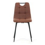 Jídelní židle, hnědá, látka, DCL-V2017 BR2
