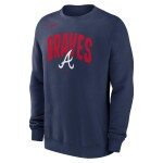 Nike Pánská mikina Atlanta Braves MLB Club Fleece Crew Velikost: XL
