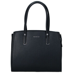 Elegantní dámská koženková kabelka na rameno Miraya, černá