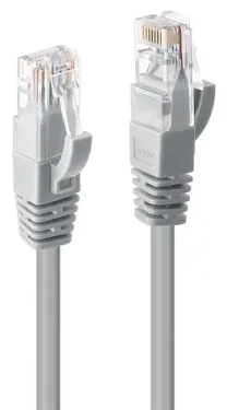Lindy šedá / Patch kabel / Cat6 U/UTP / RJ45-RJ45 / 3 m (48004)