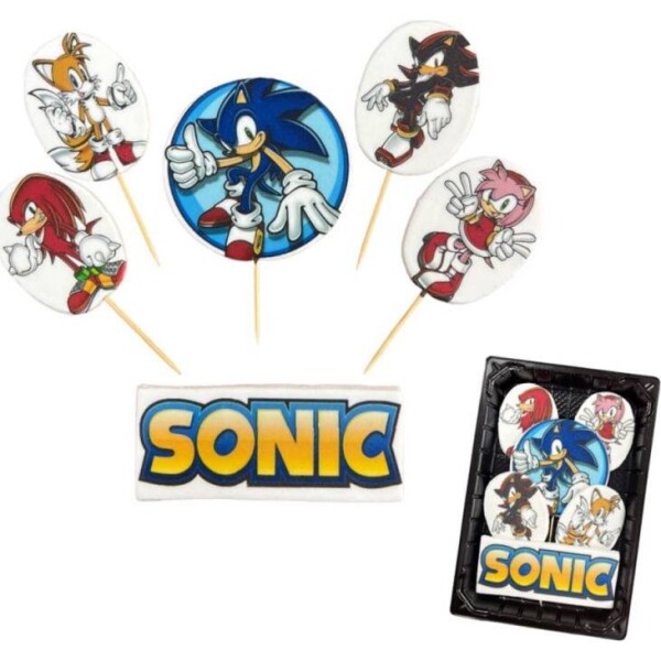 Cukrová figurka zápich ježek Sonic - K Decor