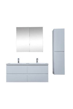 Koupelnová skříňka s umyvadlem SAT B-Way 119x50x45 cm bílá lesk KSETBWAY20 KSETBWAY20