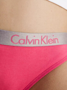 Dámské kalhotky BIKINI 000QD3540E XAV malinové Calvin Klein