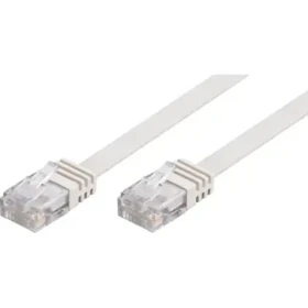 Goobay Patch kabel UTP CAT5e plochý bílý / Patch kabel / 0,5 m (93357)