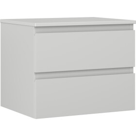 MEXEN/S - Orio koupelnová skříňka pod umyvadlo 60 cm s deskou, 2 zásuvky, šedá mat 91A10-06047-2-BFFC62