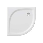RAVAK - Elipso Pro Flat Čtvrtkruhová sprchová vanička Galaxy Pro 90, šířka 90x90 cm, rádius 55 cm, bílá XA237711010B
