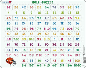 Puzzle MAXI - Násobení/81 dílků - Larsen