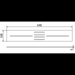 MEXEN - TORO krytka do vaničky 130-160 černá 43920070