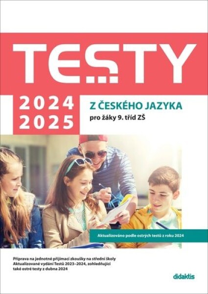 Testy 2024-2025 českého jazyka pro žáky tříd ZŠ