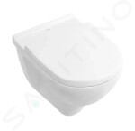 VILLEROY & BOCH - O.novo Set předstěnové instalace ViConnect, klozetu a sedátka, DirectFlush, SoftClosing, a tlačítka E200, bílá 5660D301