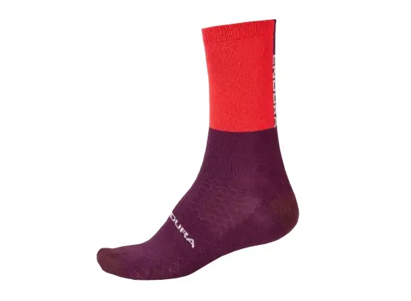 Endura BaaBaa Merino ponožky Pomegranate vel.