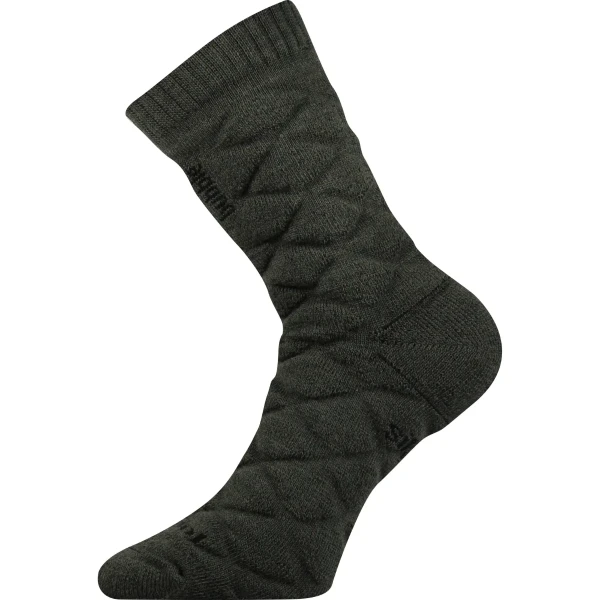 VOXX Ponožky silné dvouvrstvé z merino FORCE s ionty stříbra TMAVĚ ZELENÉ 39-42 111799