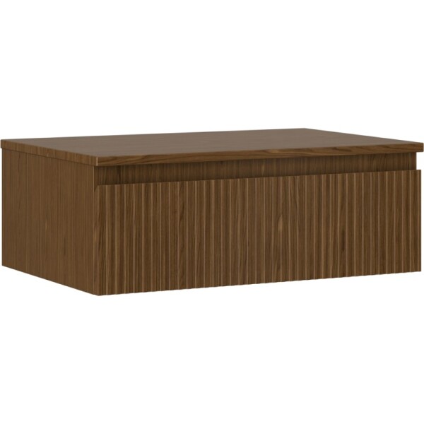 MEXEN/S - Rivel koupelnová skříňka pod umyvadlo 70 cm s deskou, 1 šuplík, reliéf , ořech - 91A20-06023-1-BFC86 91A20-07023-1-BFC86